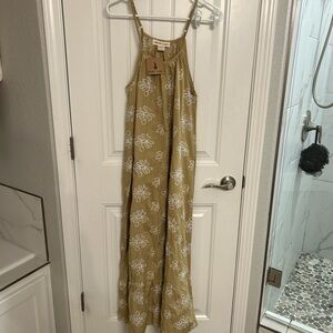 Green Floral Maxi Dress